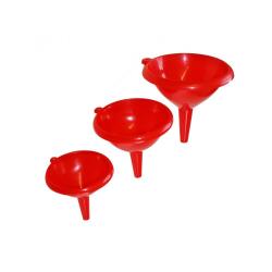 Mesure et poids eduplay entonnoirs tailles assorties  12 10 8 cm plastique 3 pieces coloris rouge