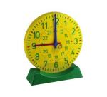 Horloge avec socle wissner grande horloge aiguilles des  heures et minutes             synchronisees 27 cm