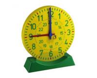 Horloge avec socle wissner grande horloge aiguilles des  heures et minutes             synchronisees 27 cm
