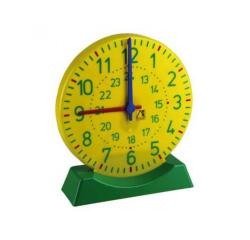Horloge avec socle wissner grande horloge aiguilles des  heures et minutes             synchronisees 27 cm