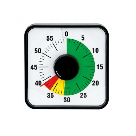 Mesure du temps eduplay minuteur magnetique 3 zones   colores vert jaune et rouge