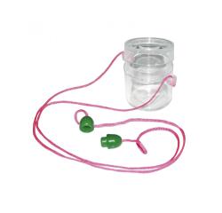 Materiel d observation eduplay boite loupe petit     modele plastique ficelle et   verrou de securite