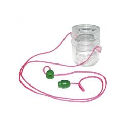 Materiel d observation eduplay boite loupe petit     modele plastique ficelle et   verrou de securite