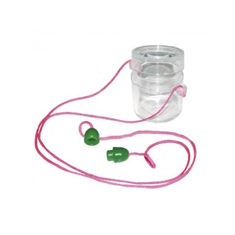 Materiel d observation eduplay boite loupe petit     modele plastique ficelle et   verrou de securite