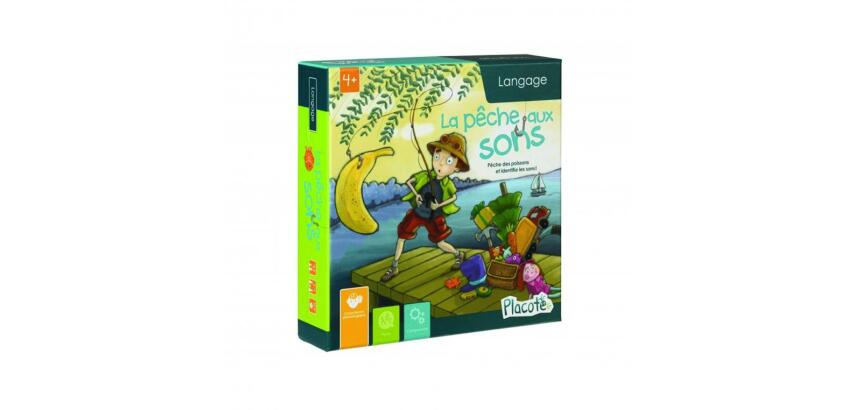 Francais placote la peche aux sons syllabes et rimes 48     poissons bois aimantes 1      canne a peche 6 planches etc