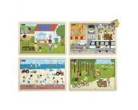 Puzzles nathan eco-citoyens lot de 4 puzzles