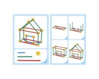 Bambouchicolor nathan lot de 12 fiches pour jeux de        construction bambouchicolor
