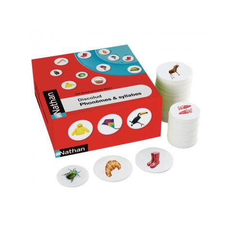 Jeu d'entrainement discolud nathan phonemes et syllabes
