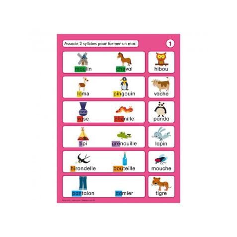 Jeu autocorrectif logico primo nathan syllabes et mots gs