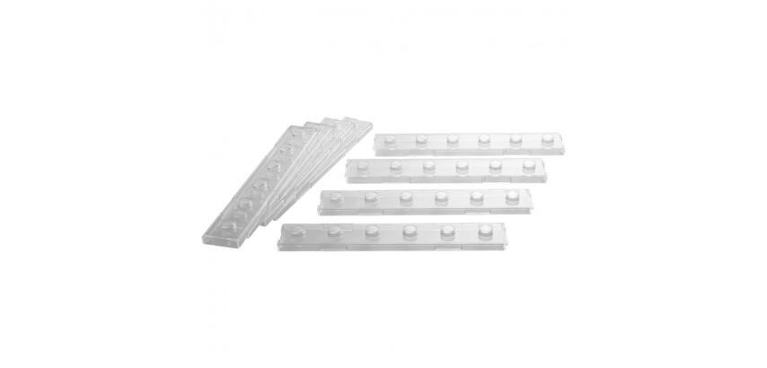 Reglettes pour pions lettres nathan lot de 8