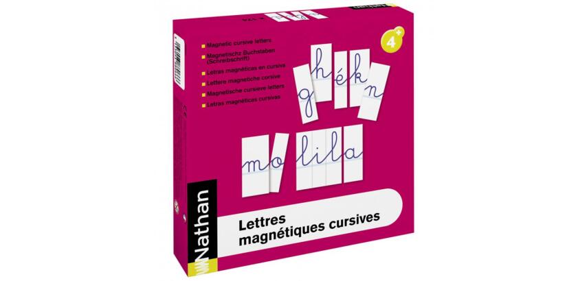 Lettres magnetiques nathan cursives