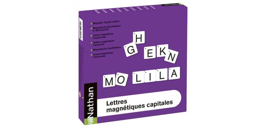 Lettres magnetiques nathan capitales