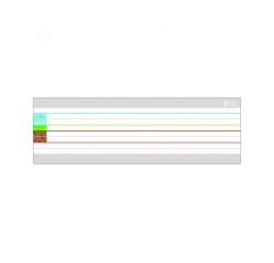Bande lignee magnetique repositionnable petit format  nathan lot de 6