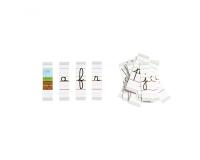 Lettres cursives lignees magnetiques grand format      nathan