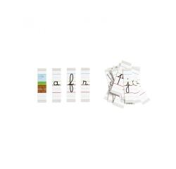 Lettres cursives lignees magnetiques grand format      nathan