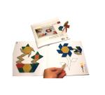 Geomosaic wissner fiches bonhommes avion bateau etc    21x21 cm 25 fiches