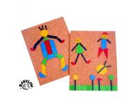 Lot de plaques de liege babylon pour le jeu du        marteau 20x22 cm 5 pieces