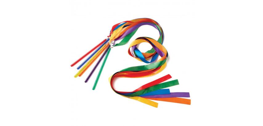 Rubans grs tremblay rubans grsscolaire 1.60 m baton pvc 23  cm lot de 6 unites