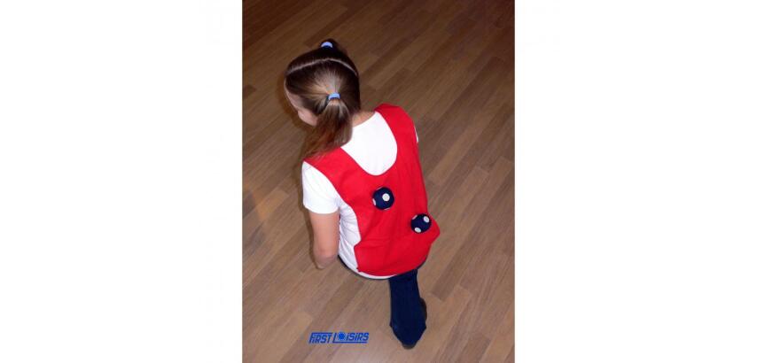 Cibles et balles first loisirs jeu de la poule et du renard 12 chasubles           accrocheuses 12 balles
