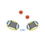 Jeux de raquette first loisirs raquettes trampoline  lot de 2 raquettes et 2       balles en mousse