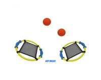 Jeux de raquette first loisirs raquettes trampoline  lot de 2 raquettes et 2       balles en mousse