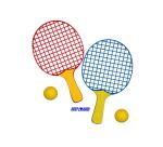Jeux de raquette first loisirs set initiation jeux   de raquettes legeres 26 cm    lot de 12 et 12 balles en