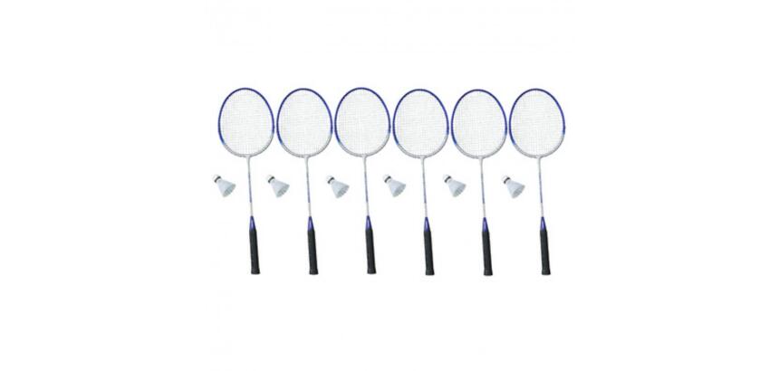 Badminton first loisirs set badminton raquettes           initiationlot de 6 raquettes  et 6 volants