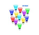 Badminton first loisirs volants de badminton lot de   12 coloris assortis