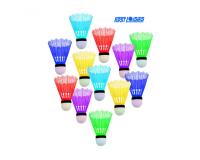 Badminton first loisirs volants de badminton lot de   12 coloris assortis