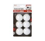 Balles de tennis de table tremblay initiation ecoles et collectivites 40 mm lot de 6  balles