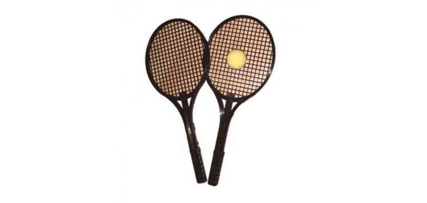 Tennis first loisirs raquette tennis pvc initiation au      tennis legeres lot de 2       raquettes et 1 balle