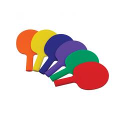 Raquettes tennis de tables first loisirs raquettes       plastiques lot de 6 coloris   assortis