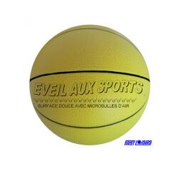 Ballon d eveil first loisirs basket ball sports collectifs mousse pvc 17cm 200 g