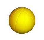 Ballon de basket ball mousse haute densite initiation 20cm 300g