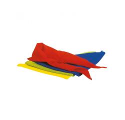 Foulard triangulaire tremblay 85x64x64cm coloris bleu lot 6 unites