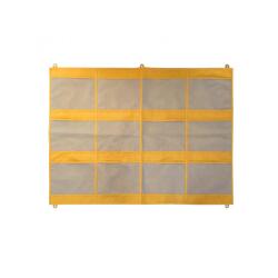 Pochette achoka rangement mural filet synthetique 5     oeillets accroche dim         25x19.5cm lot de 12