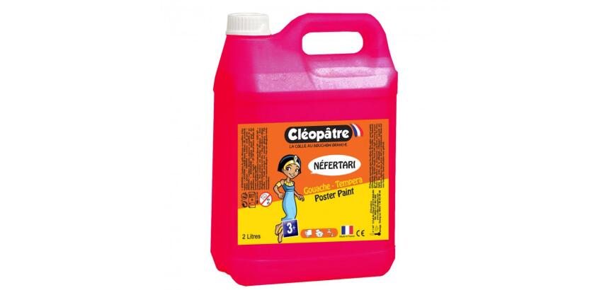 Gouache liquide cleopatre nefertari coloris magenta le  flacon 2l