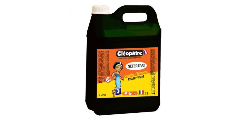 Gouache liquide cleopatre nefertari coloris noir le     flacon 2l