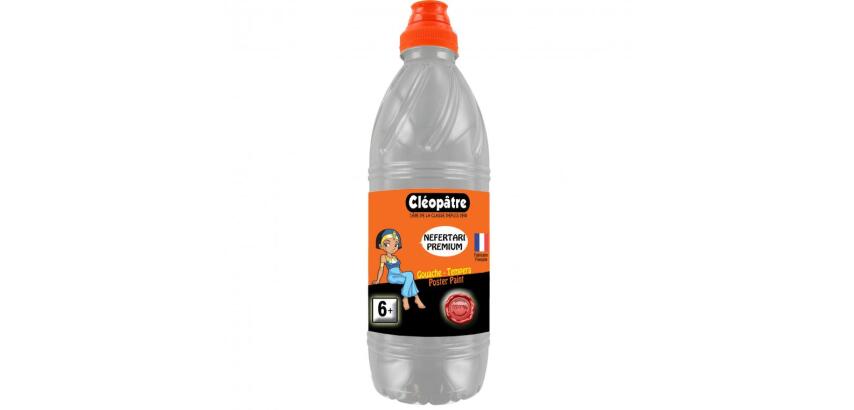 Gouache liquide cleopatre nefertari coloris argent le   flacon 1l