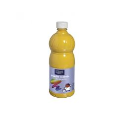 Gouache liquide colart redimix aspect veloute        miscible coloris jaune or     flacon 1l