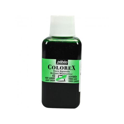 Encre a dessiner pebeo colorex flacon 250ml coloris  vert lumiere
