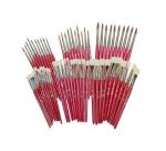 Lot assortiment de pinceaux et brosses differentes        tailles 60 pieces assorties
