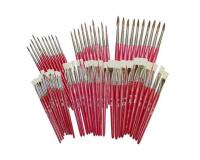 Lot assortiment de pinceaux et brosses differentes        tailles 60 pieces assorties
