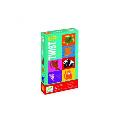 Francais djeco twist up 3 sets 9 cartes transparentes 3 sets 9 cartes coleurs 30      cartes defis 3 a 5 joueurs