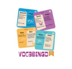 Apprendre a lire et a ecrire cocktail games vocadingo cm1  au cm2 enrichir vocabulaire   50 cartes 4 niveaux