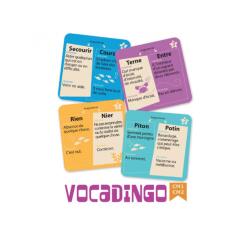 Apprendre a lire et a ecrire cocktail games vocadingo cm1  au cm2 enrichir vocabulaire   50 cartes 4 niveaux