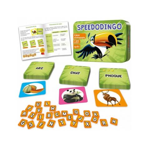 Apprendre a lire et a ecrire cocktail games speedodingo    orthographe jeu de lettres    niveaux cp a ce2 110 cartes