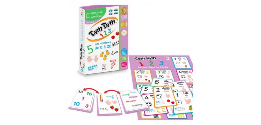 Jouer avec les chiffres ab ludis tam tam 1 2 3           decouverte des nombres de 0 a 20 3 jeux