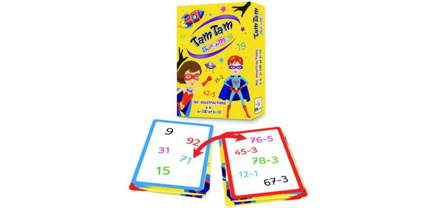 Jouer avec les chiffres ab ludis tam tam les             soustractions niveaux ce cm   42 cartes