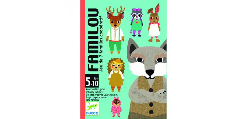 Jeu des 7 familles familou djeco 42 cartes